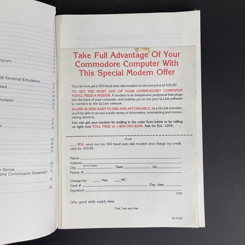 Vintage 1987 Commodore Modem 1200 Model 1670 User Manual Computer Guide - Photo 5/9