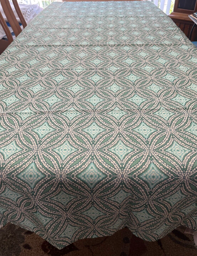 Tommy Bahama Home SHORE LINE blau grün TISCHDECKE 60" x 82" TOP