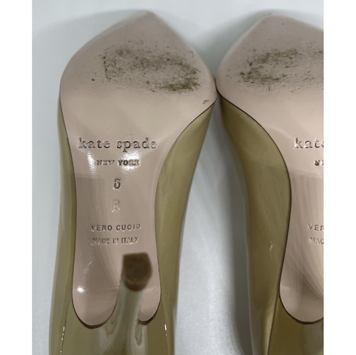 Zapatos de salón KATE SPADE color tostado con regaliz de Nueva York punta talla 6 - Imagen 8 de 8