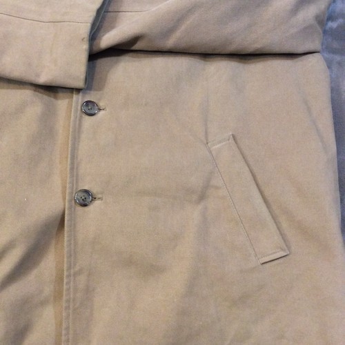 J. Crew Jacket Men's Sz XL Beige Chore Barn Lined Button-Up Pockets Coat Casual - Picture 6 of 20