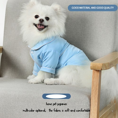 Pet Dog Soft Clothes Turn-down Collar Button Cats Shirt Dogs Clothes Apparels - Bild 5 von 7