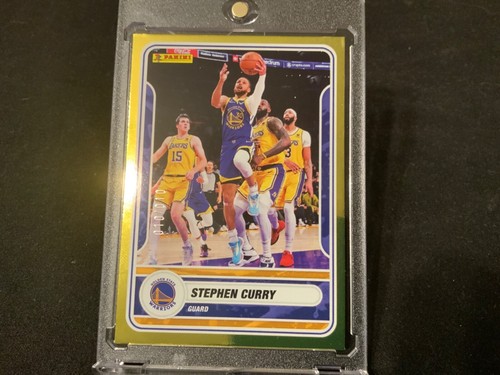 LÁMINA DE ORO STEPHEN CURRY #10/10 *RARA* 2023-24 Colección de Tarjetas Pegatinas Panini SSP - Imagen 5 de 10