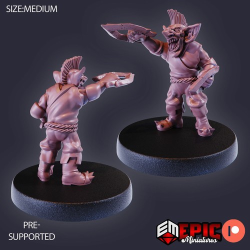 WICKED GOBLIN TRIBE, Dungeons and Dragons Miniatures, D&D, Epic Miniatures - Picture 6 of 14