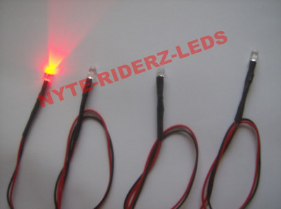 RED LED INTERIOR LIGHTS FITS ACURA  ALL MAKES & MODELS 5MM WIDE ANGLED LEDS