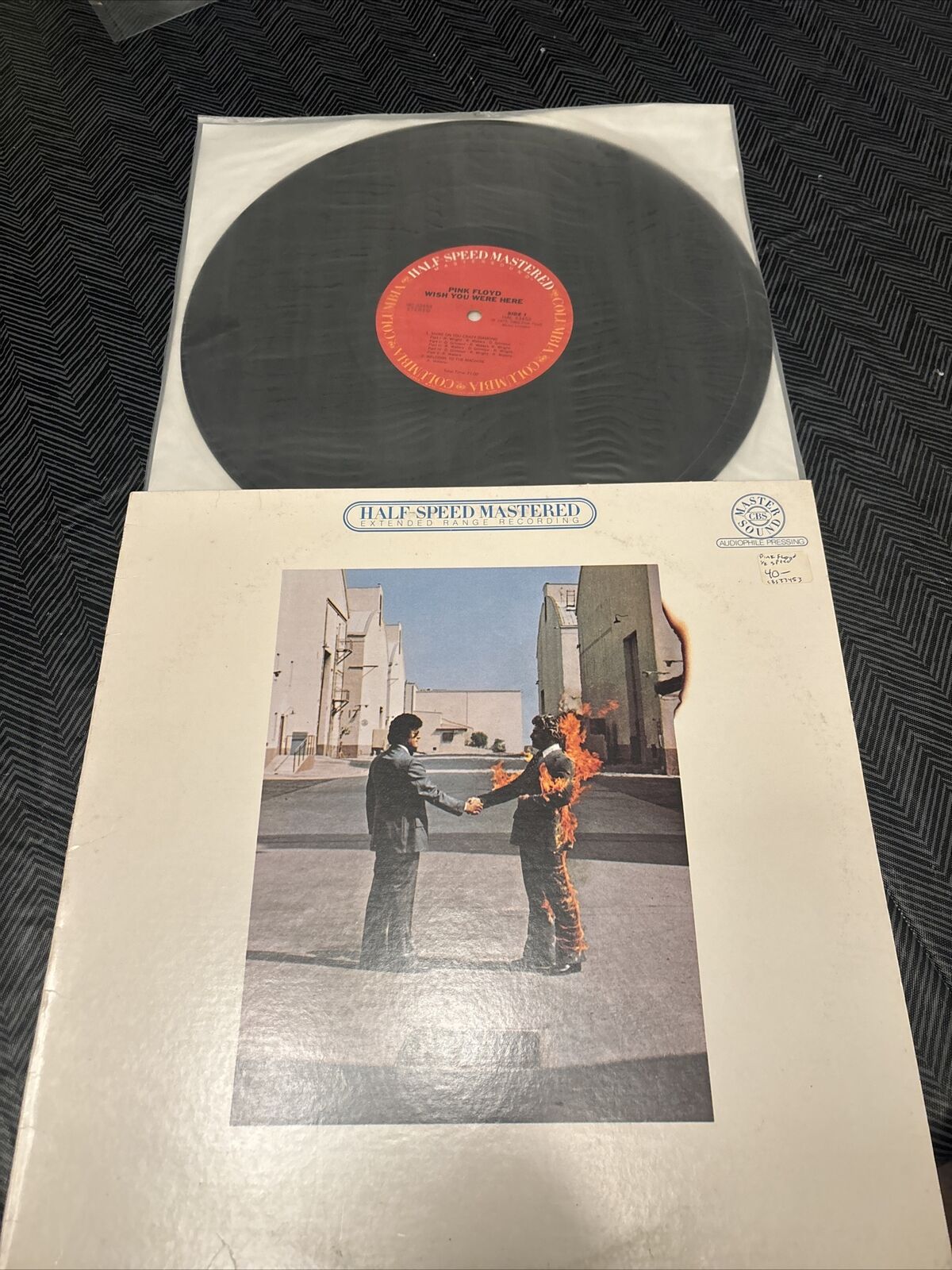 PINK FLOYD Wish You Were Here Vinyl Record HC-33453 Half Speed Mastered 1980 Lp