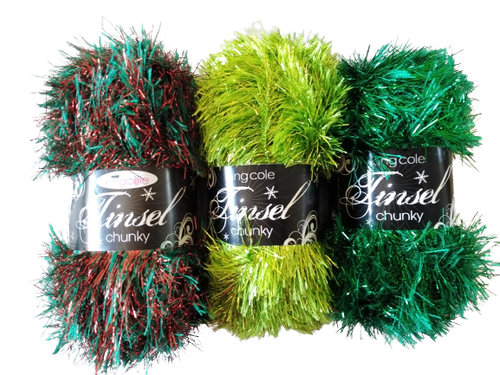 KING COLE TINSEL YARN - Various Colours - NEW COLOURS ADDED - Chunky - Bild 65 von 136