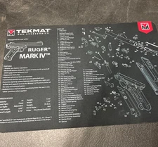 Tekmat Gun Accessories/ Glock Gen-5 Blk Gun Mat 17"x 11"