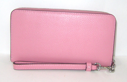 Coach CU380 lange Geldbörse mit umlaufendem Reißverschluss Eisbecher-Druck rosa neu mit Etikett $ 298 - Bild 4 von 8