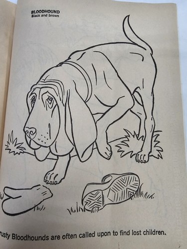 Vintage Dogs Saalfield A Book To Color Doremus - Picture 4 of 12