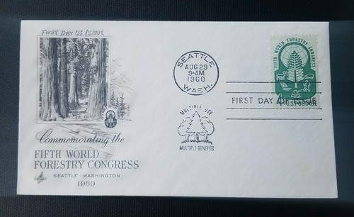US FDC # 1156 Fifth World Forestry Congress 1960. - Picture 1 of 6