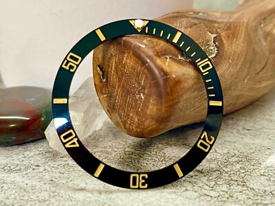 Ceramic Black/Gold ''Sub'' SLOPED Bezel Insert for Seiko SKX SRPD -US Seller