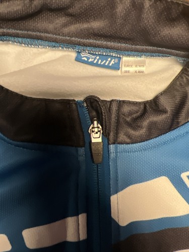 Crivit Radtrikot Warm Lang Club 56/58 Neuwertig Blau Schwarz Weiß Xl - Bild 2 von 9