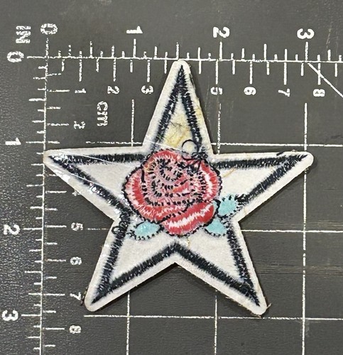 United States of America USA US Army Military Rose Flower Star Badge Patch - Picture 2 of 2