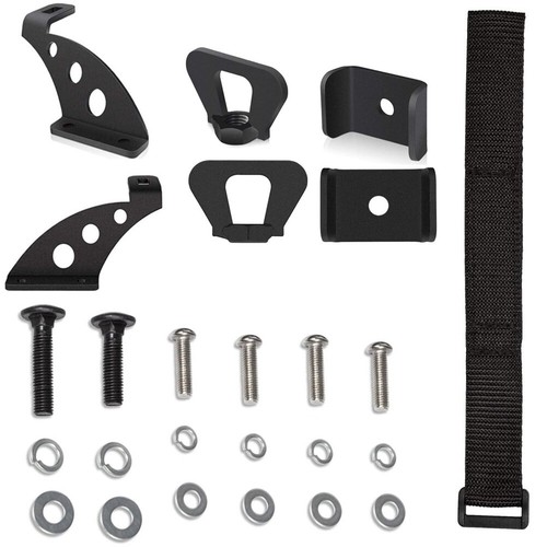 Hi Lift Jack Mount Hood/Front & Rear Door Hinge Bracket Kit for Jeep Wrangler JK - Picture 5 of 12