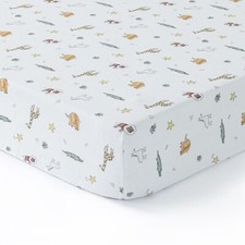 Baby Crib Fitted Sheet 100 Muslin Cotton Fit Standard Crib Mattresses Fitted...