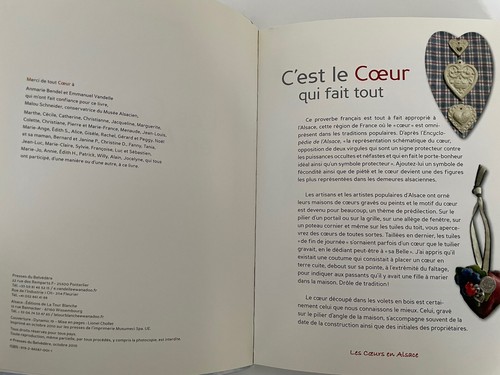 Les Coeurs En Alsace FRENCH LANGUAGE FRANCE 🇫🇷 Paperback 2010 Book - Picture 3 of 7