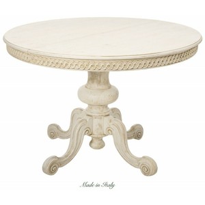 Dettagli su Nacchi Tavolo Pranzo Shabby Allungabile Rotondo Bianco 120(158)x120x80 4933R VN Dettagli su Nacchi Tavolo Pranzo Shabby Allungabile Rotondo Bianco 120(158)x120x80 4933R VN