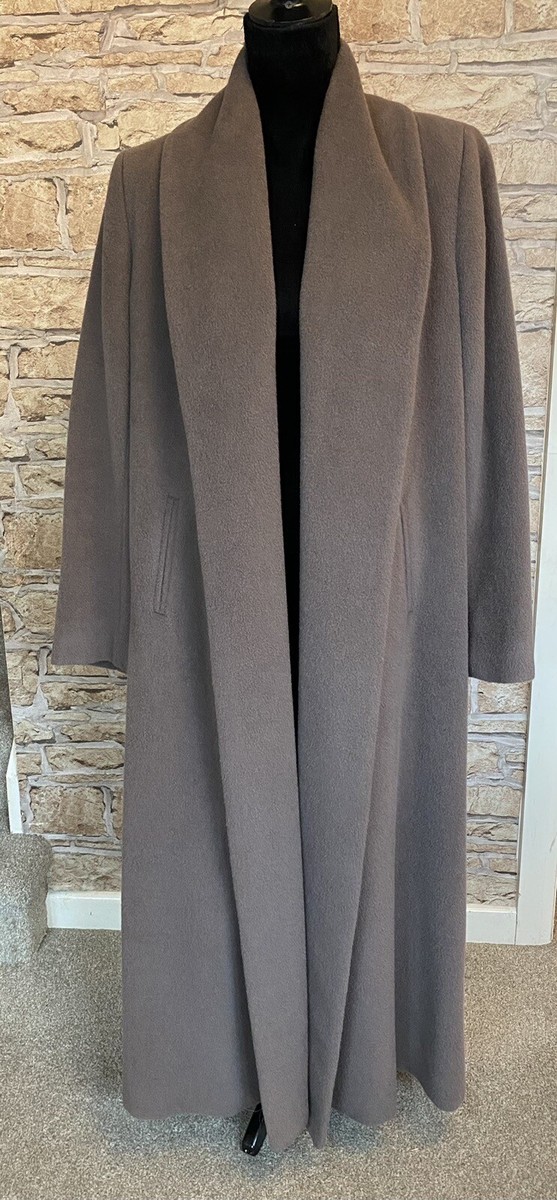 Peruvian Connection Baby Alpaca Decades Maxi Long Coat Taupe
