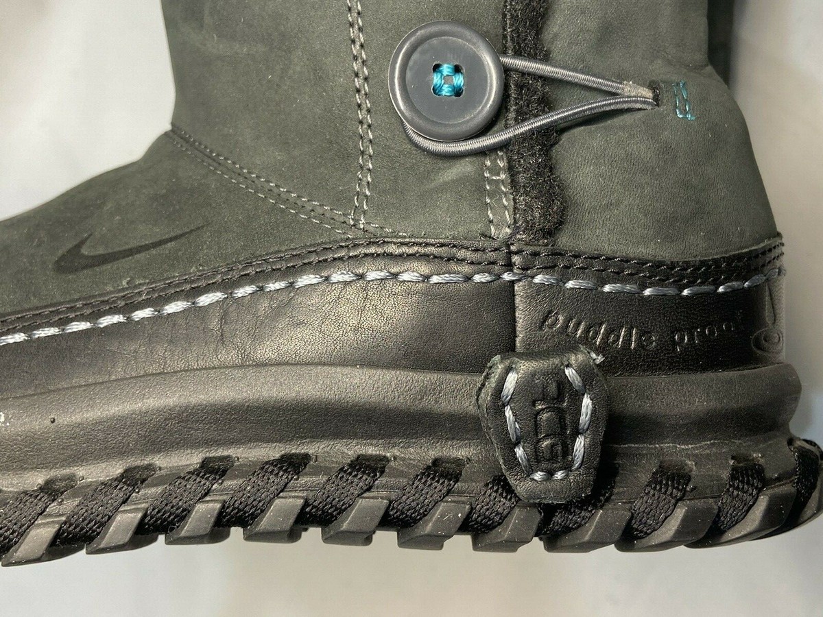 NIKE VALENKA 2 ACG Puddle Proof Boots Black Leather 375461