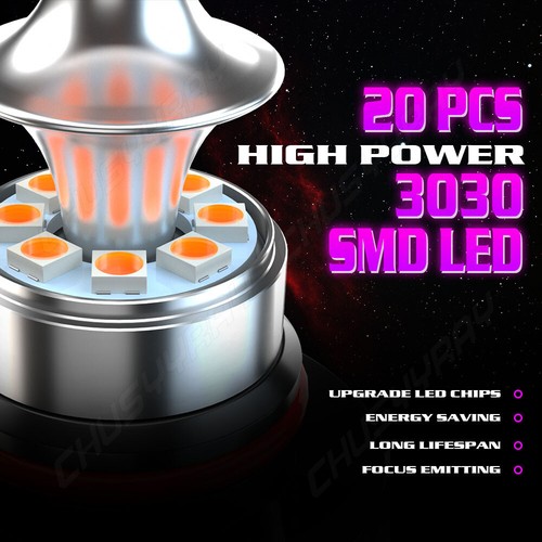 2PCS LED upgrade 5202 Pink Purple Fog Light Car Bulbs for PONTIAC G8 2008-2009 - Picture 2 of 12