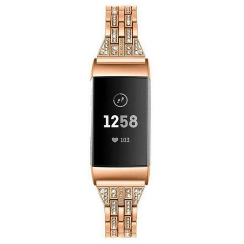 Ersatz für Fitbit Charge 2 Edelstahl-Diamant-Uhrenarmband - Bild 15 von 18