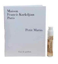 New Maison Francis Kurkdjian Petit Matin Fragrance Sample Vial Spray 0.06 oz/2ml