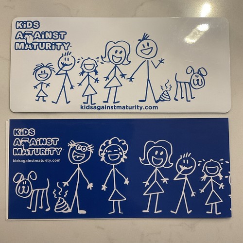 Kids Against Maturity Core Game & Expansion Pack #1 New w/ Bonus Bumber Sticker - Picture 4 of 7