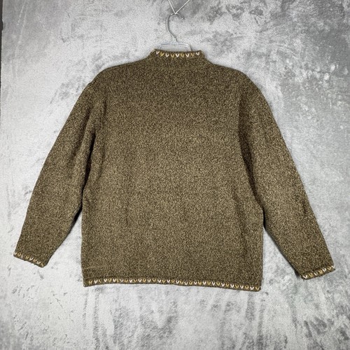 Woolrich Sweater Womens 2XL Marled Green 1/4 Zip Gorpcore Cabincore Heritage - Picture 3 of 7