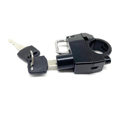 Motorcycle Aluminum Anti-theft Helmet Lock Security For 22-25mm Handle Bar Tube - Picture 4 of 7