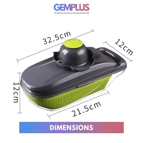 GEM+ | 15 PCS Premium Multifunctional Vegetable Cutter Slicer Dicer Grate - Picture 3 of 7