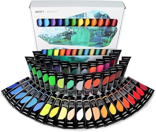 ARTIFY Acrylic Paint, 24/36/48 Set with a storage box, Rich Pigments, Non Fading - Picture 2 of 21