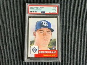 2020 TOPPS LIVING SET #320 BRENDAN MCKAY *ROOKIE PSA 9 MINT*  RAYS