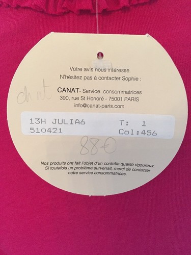 Canat Julia Nightgown 6 Pink Size 1 New - Picture 6 of 6