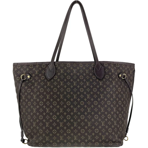 Louis Vuitton Monogram Idylle Neverfull MM Cotton Nylon Brown Tote bag 3075