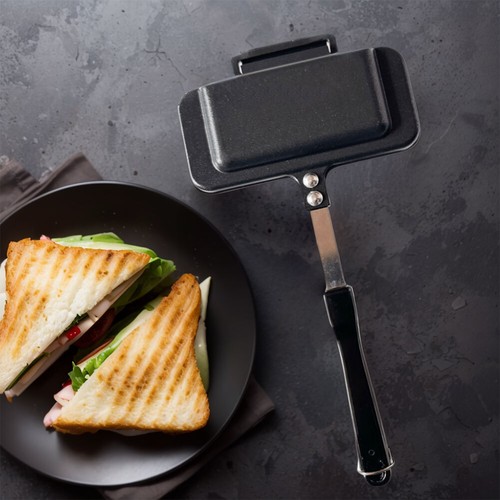 Grill Frying Pan Non Stick Aluminum Sandwich Maker Double-Sided Sandwich Fry Pan - Picture 3 of 18