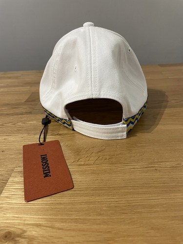 Missoni Zickzack Seitenmuster Kappe weiß brandneu mit Etikett UVP £ 180 Unisex - Bild 3 von 4