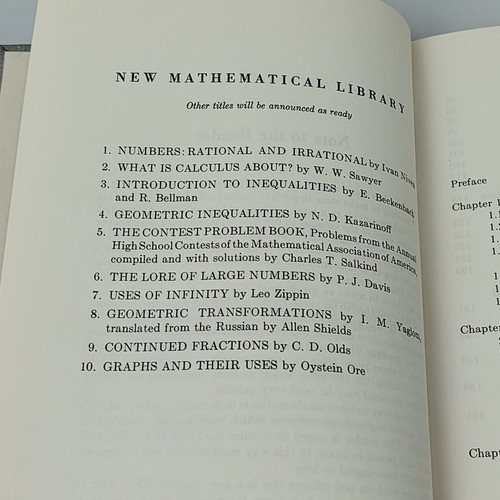Continued Fractions By C.D. Olds New Mathmatical Library Number 9 First Print HC - Picture 10 of 22