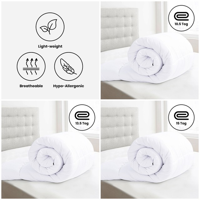 Soft Anti allergy Duvet 13.5 Tog King King Size 10.5 Tog Duvet from the Sarah