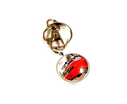 Key Rings for Men Split Ring Hot Rod Muscle Cars Gift for Car Guy 69 Dodge - Picture 4 of 4