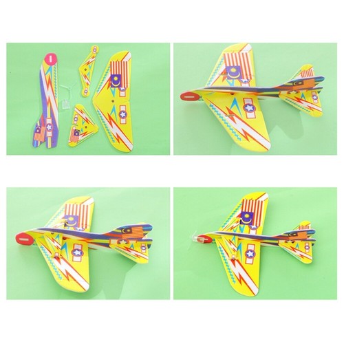 12PCS Montage Fliegen Segelflugzeug Flugzeug boutiques Montage Flugzeug Segelflugzeug