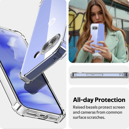 Coque transparente fine antichoc transparente pour Google Pixel 9a pare choc - Photo 5 sur 8