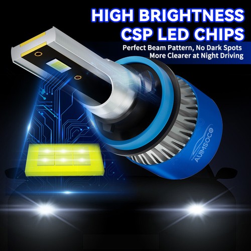 For Chevy Tahoe Sport Utility 5.3L 2007-2021 LED Headlight Bulbs Kit Xenon White - Picture 12 of 16