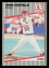 1989 Fleer John Costello #446 RC Rookie St. Louis Cardinals Baseball Card