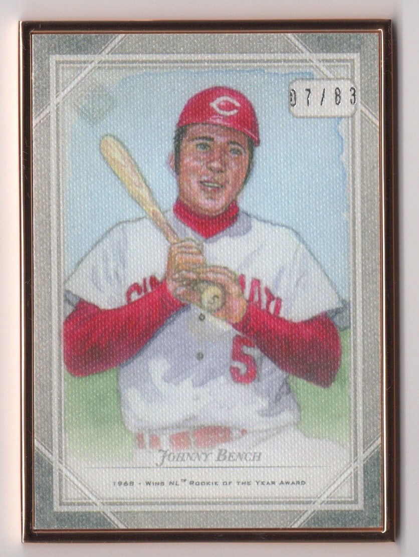 Johnny Bench 2018 Topps Transcendent Origins Reproduction Art Sketch Card /83