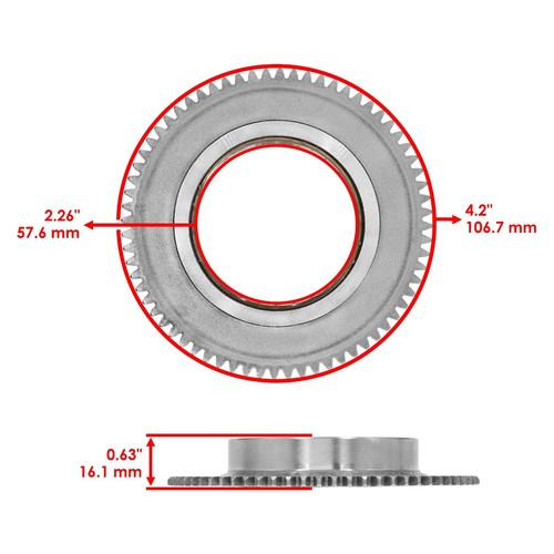 Starter Motor Clutch Sprag Idler Gear Kit For Yamaha Raptor 90 YFM90R 2009-2013 - Picture 4 of 8