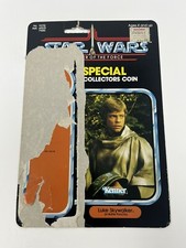 Vintage Star Wars Luke Skywalker Battle Poncho Card Back The Power of the Force