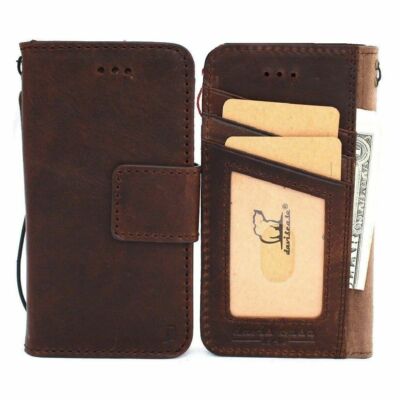 Genuine Vintage Full Leather Case for iPhone XR Wallet Cover