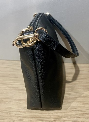Louenhide Clutch Bag Purse Black Gold Trim Pre Owned VGC - Foto 5 di 9