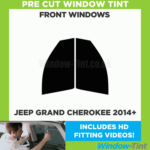 Pre Cut Car Window Tint for Jeep Grand Cherokee 2014+ Front Windows Tinting Film - Picture 2 of 10