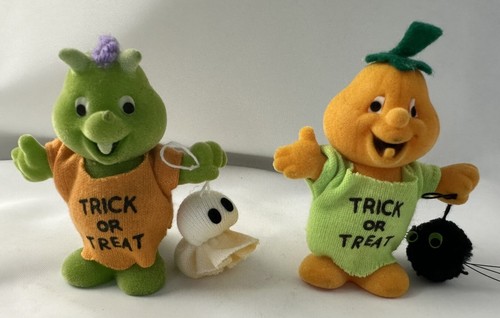 Applaus Hausjäger Trick or Treat Drache Kürbis Mann Paar Halloween Vintage - Bild 8 von 14